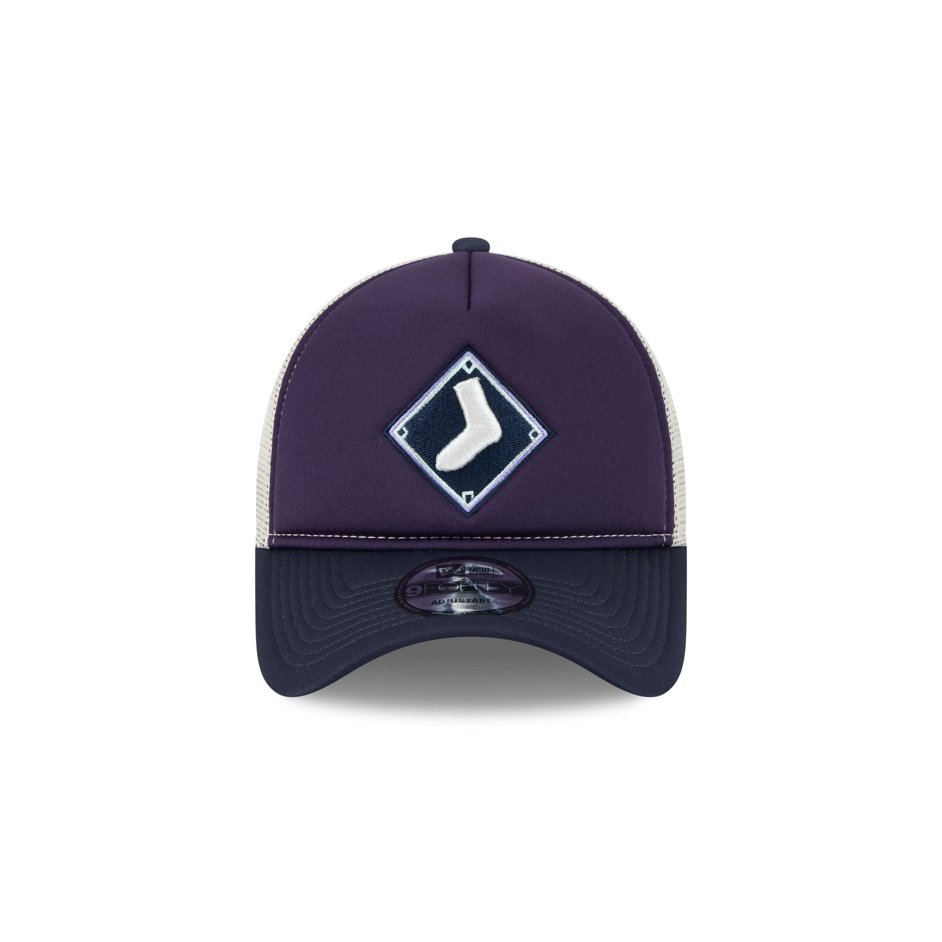 Chicago White Sox Navy Purple 9FORTY A-Frame Trucker Hat