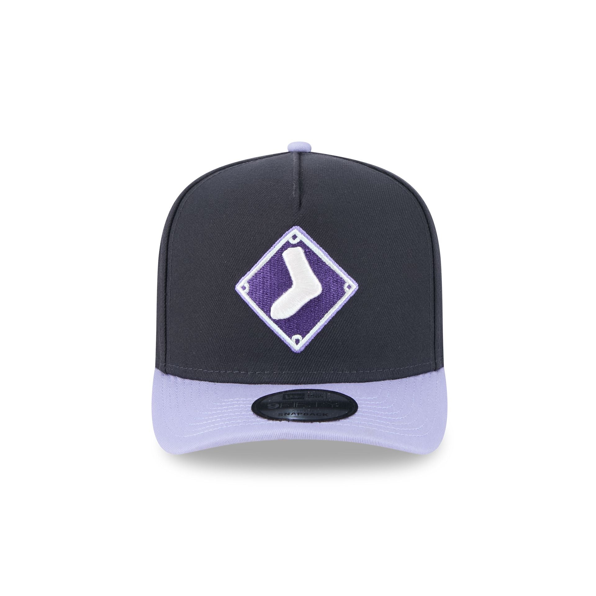 Chicago White Sox Navy Lavender 9FIFTY A-Frame Snapback Hat