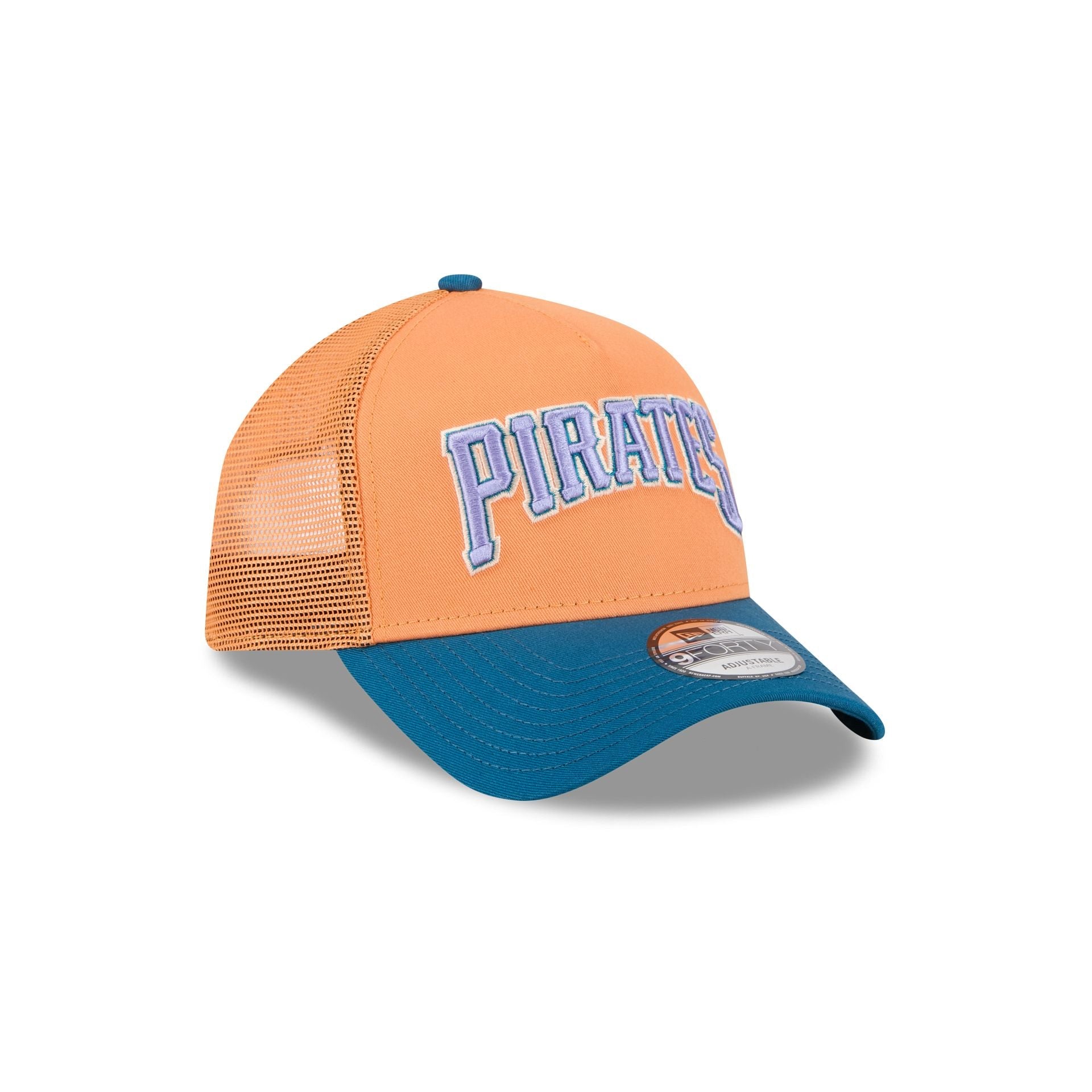 Pittsburgh Pirates Orange Glaze 9FORTY A-Frame Trucker Hat