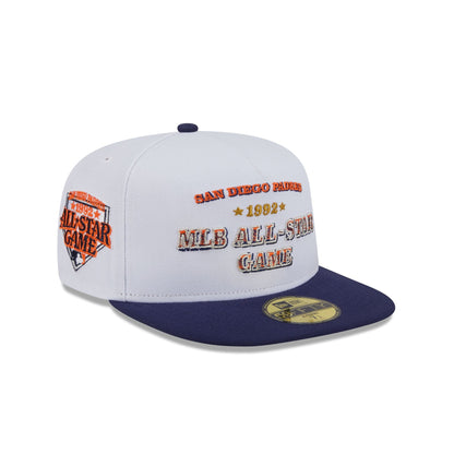 San Diego Padres Summer Derby White 59FIFTY A-Frame Fitted Hat