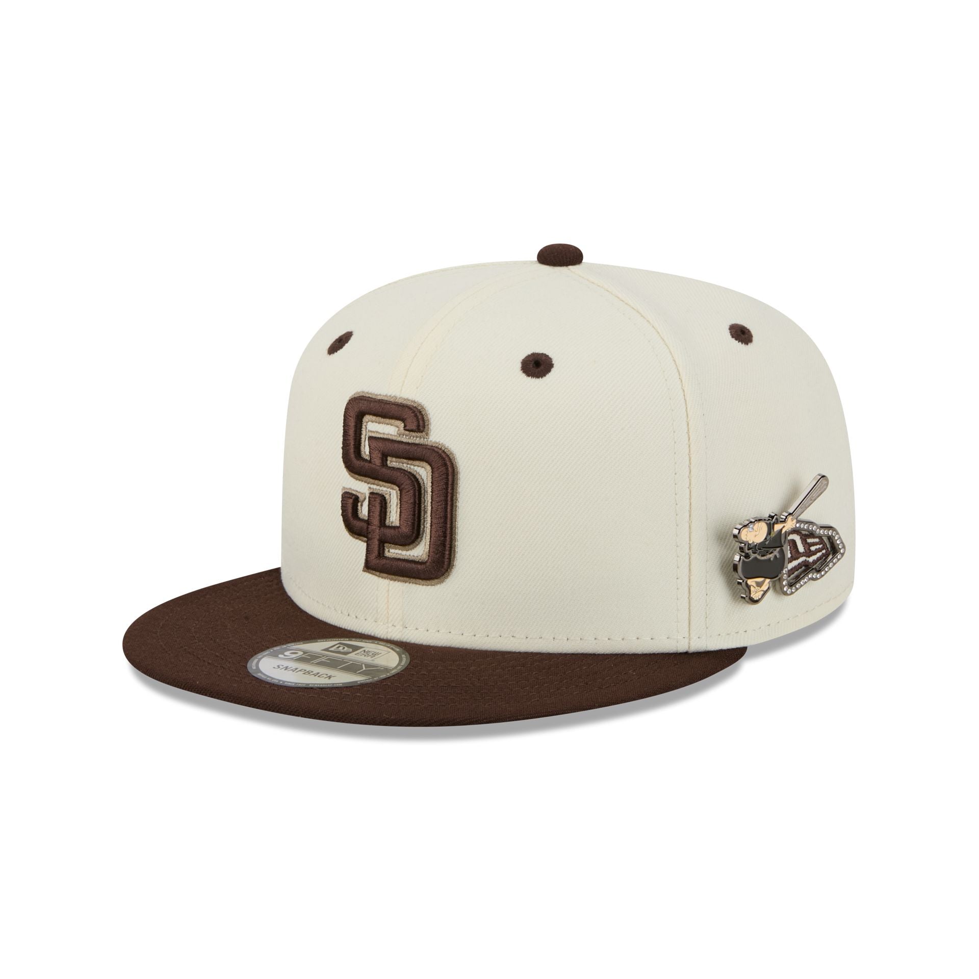 San Diego Padres Mascot Pin 9FIFTY Snapback Hat