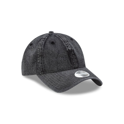 New York Yankees Black Denim Women's 9TWENTY Adjustable Hat