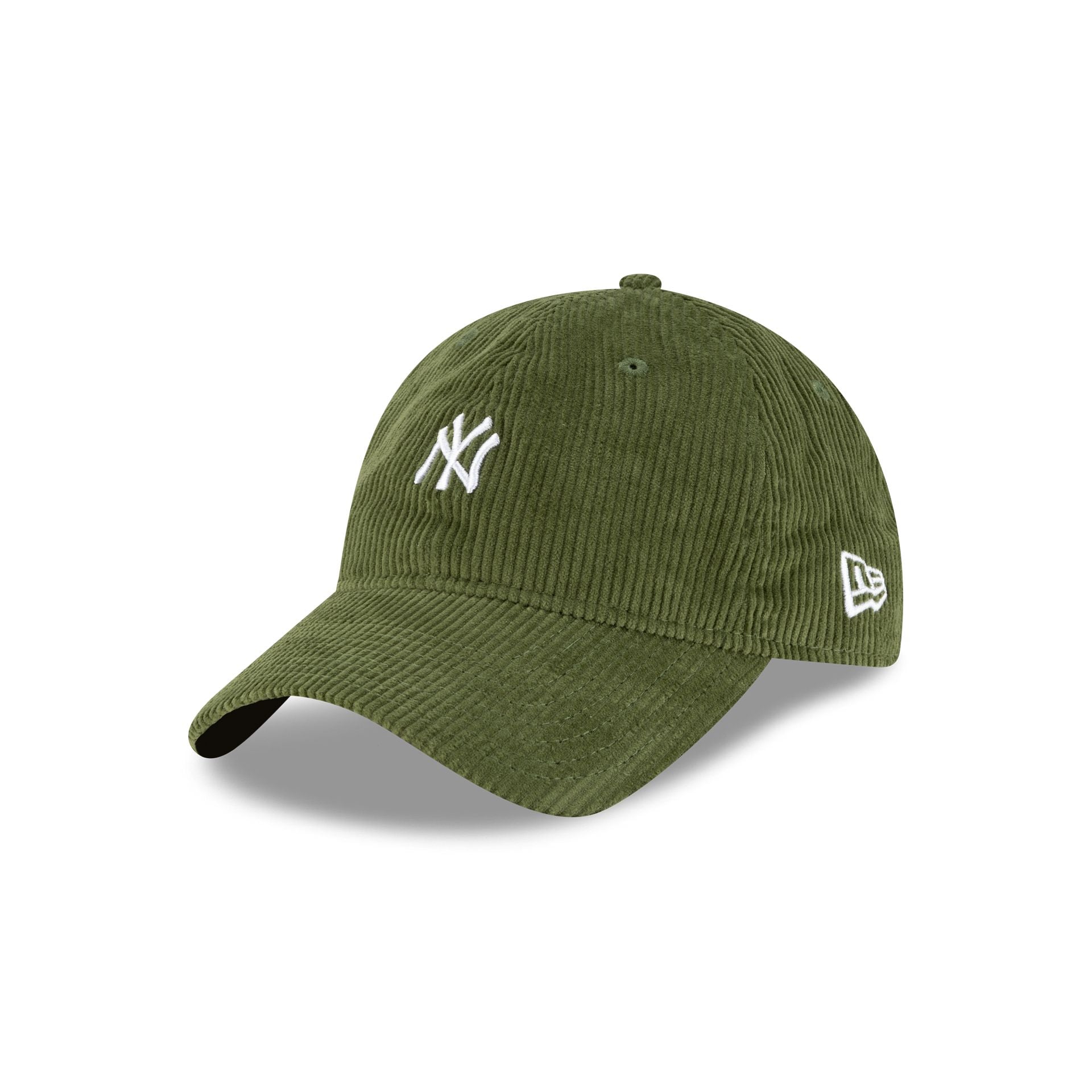 New York Yankees Mini Logo Green Corduroy 9TWENTY Adjustable Hat