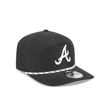 Atlanta Braves Black and White Rope 19TWENTY Snapback Hat