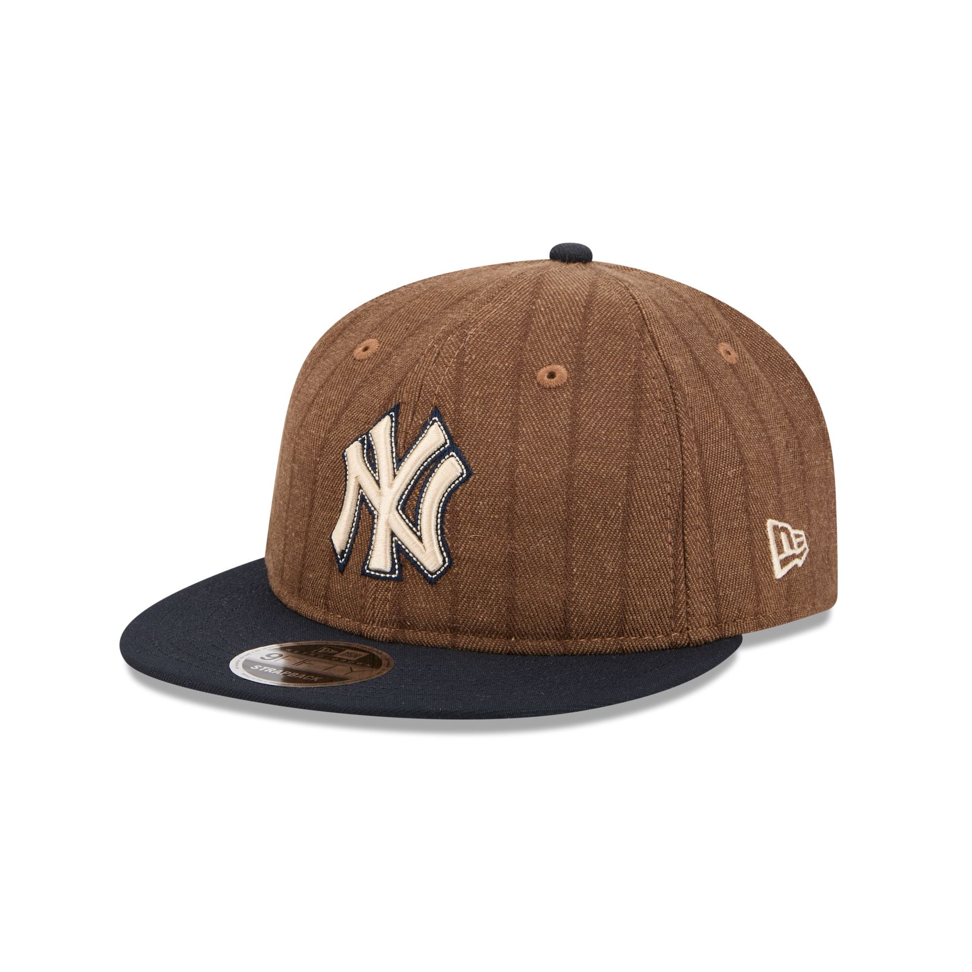 New York Yankees Three Looms Wool Pinstripe Retro Crown 9FIFTY Adjustable Hat