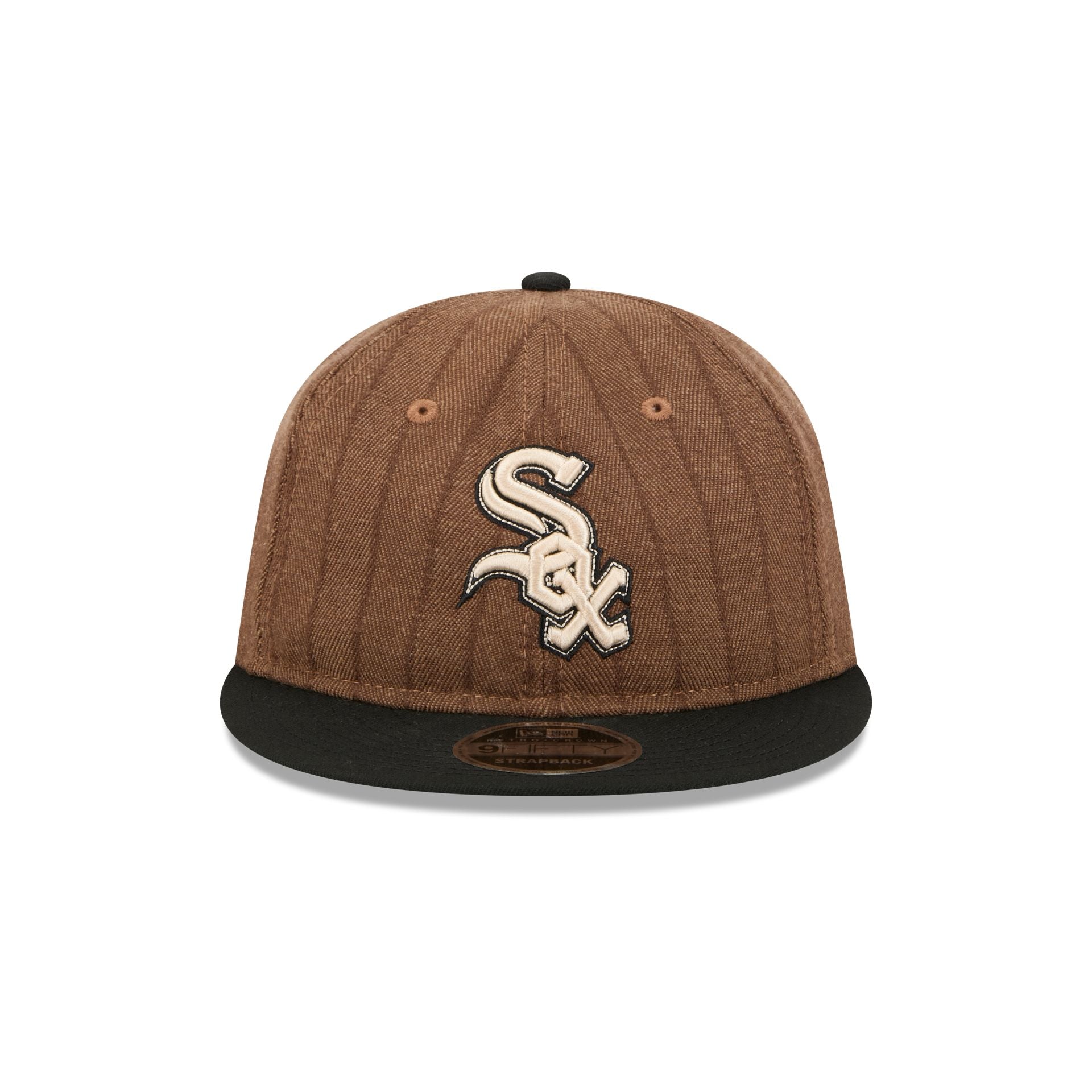 Chicago White Sox Three Looms Wool Pinstripe Retro Crown 9FIFTY Adjustable Hat