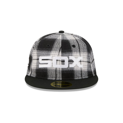 Chicago White Sox Grunge Plaid Retro Crown 59FIFTY Fitted Hat