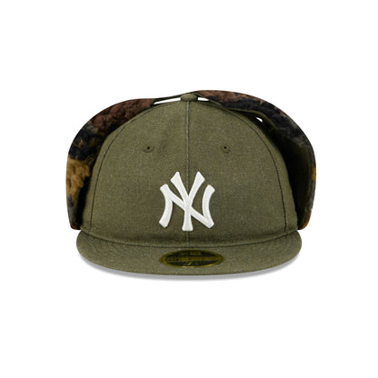 New York Yankees Three Looms Cotton Twill Camo Retro Crown Dog Ear 59FIFTY Fitted Hat