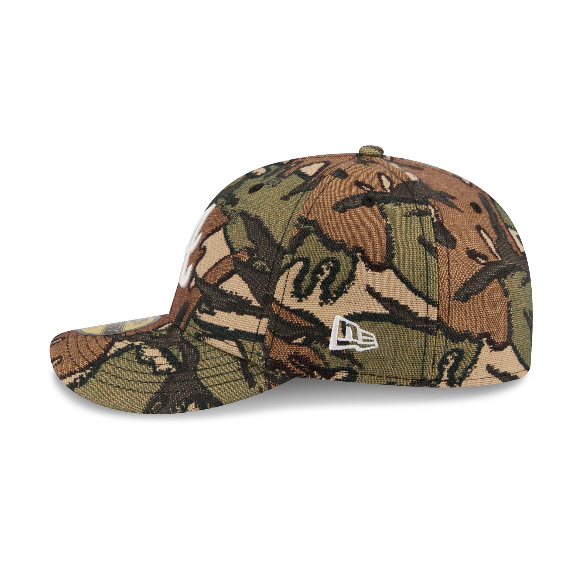 Atlanta Braves Three Looms Jacquard Camo 59FIFTY Fitted Hat