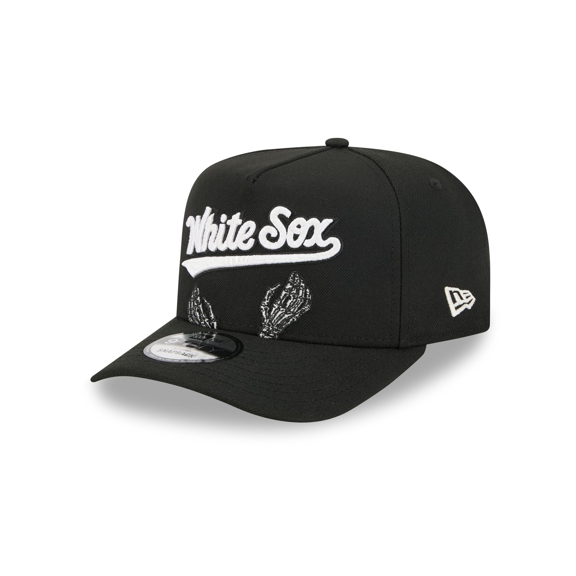 Chicago White Sox Skeletal Script 9FIFTY A-Frame Snapback Hat