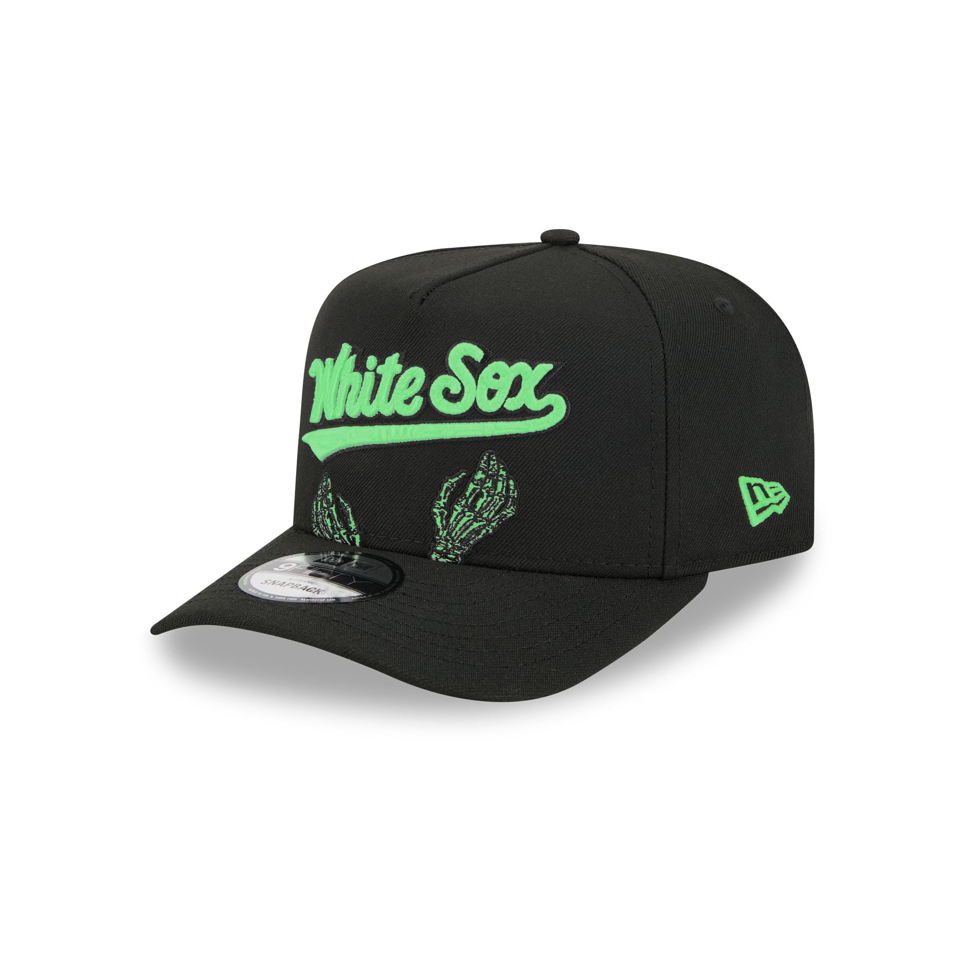 Chicago White Sox Skeletal Script 9FIFTY A-Frame Snapback Hat
