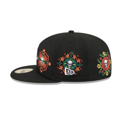Chicago White Sox Day of the Dead Skull & Flowers 59FIFTY Fitted Hat