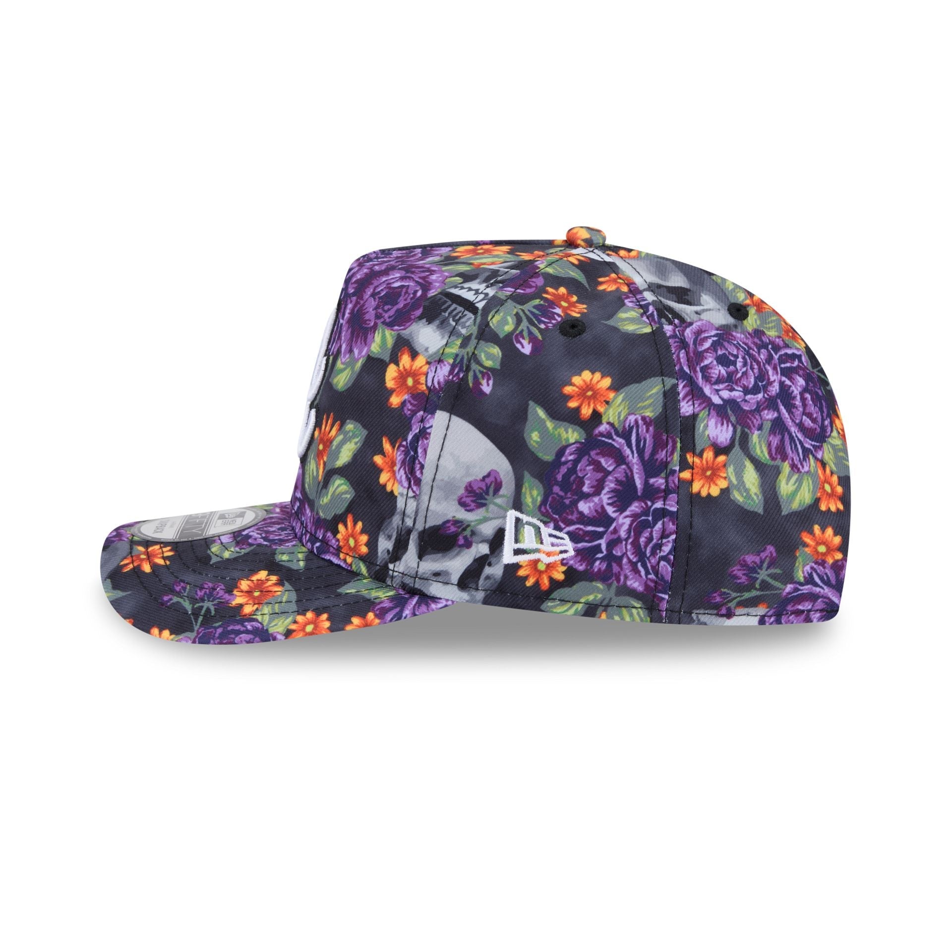 Atlanta Braves Day of the Dead Skull & Roses 9FIFTY A-Frame Snapback