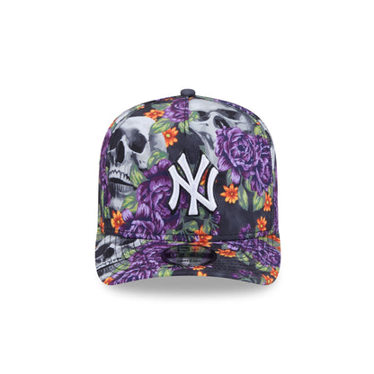 New York Yankees Day of the Dead Skull & Roses 9FIFTY A-Frame Snapback