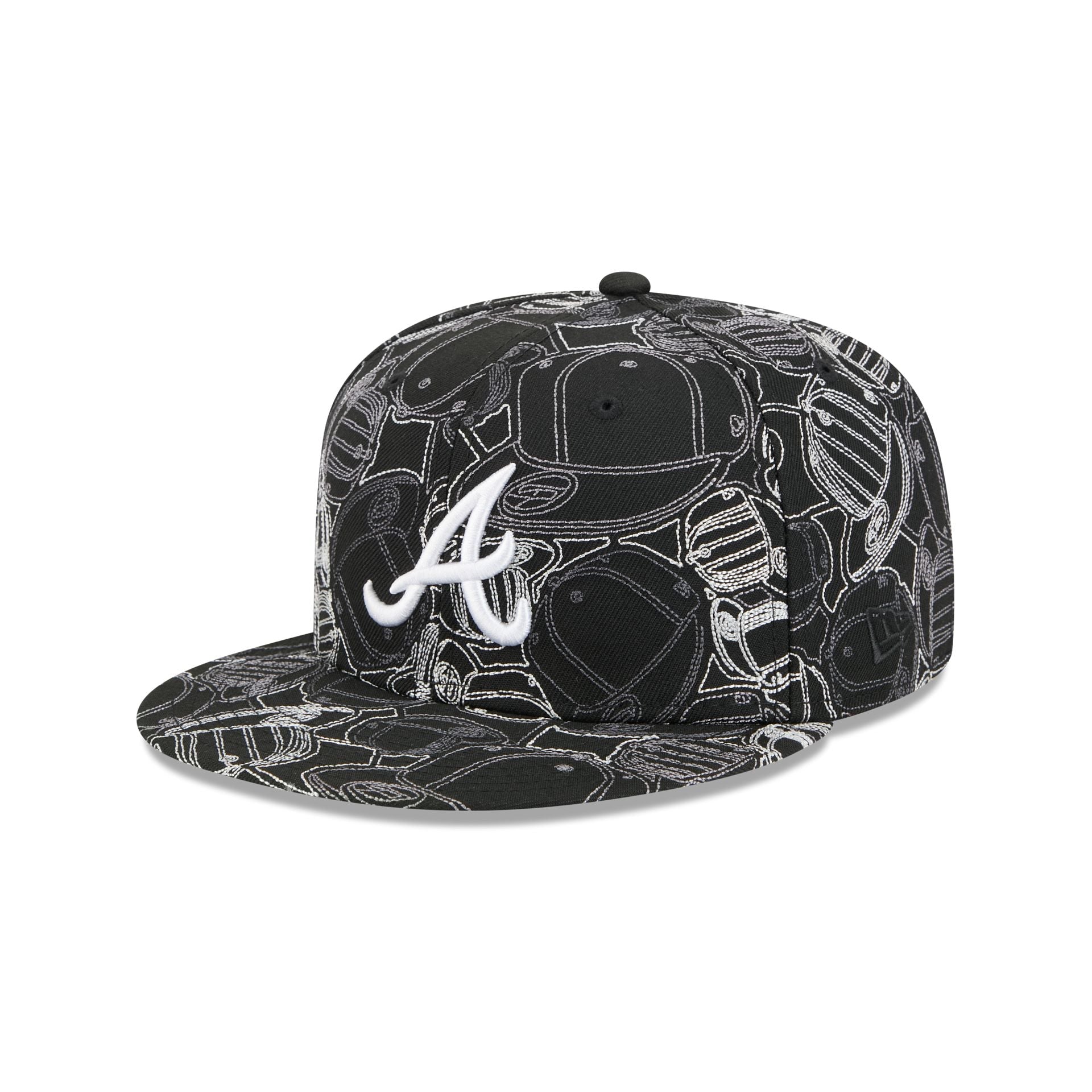 Atlanta Braves Cap Scramble 59FIFTY Fitted Hat
