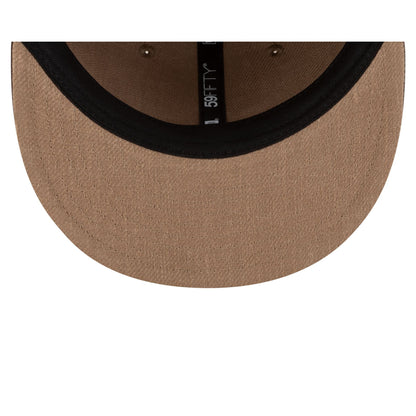 Atlanta Braves Utility Linen Retro Crown 59FIFTY Fitted Hat