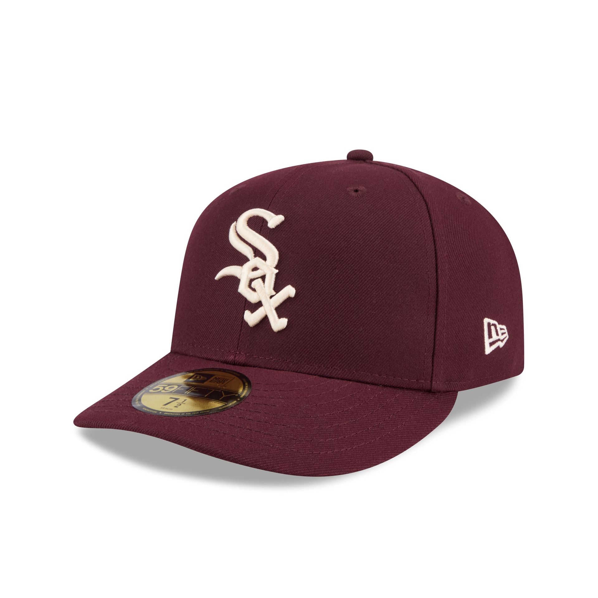Chicago White Sox Maroon Pre-Curve 59FIFTY Fitted Hat