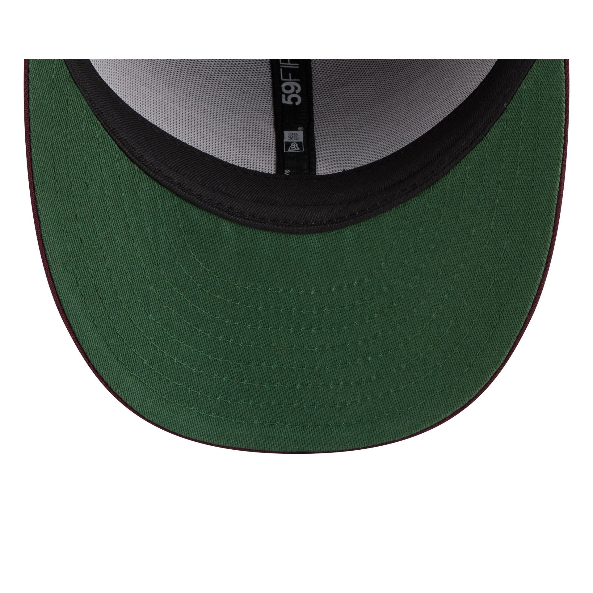 Atlanta Braves Maroon Pre-Curve 59FIFTY Fitted Hat