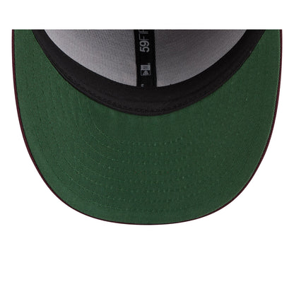 Atlanta Braves Maroon Pre-Curve 59FIFTY Fitted Hat