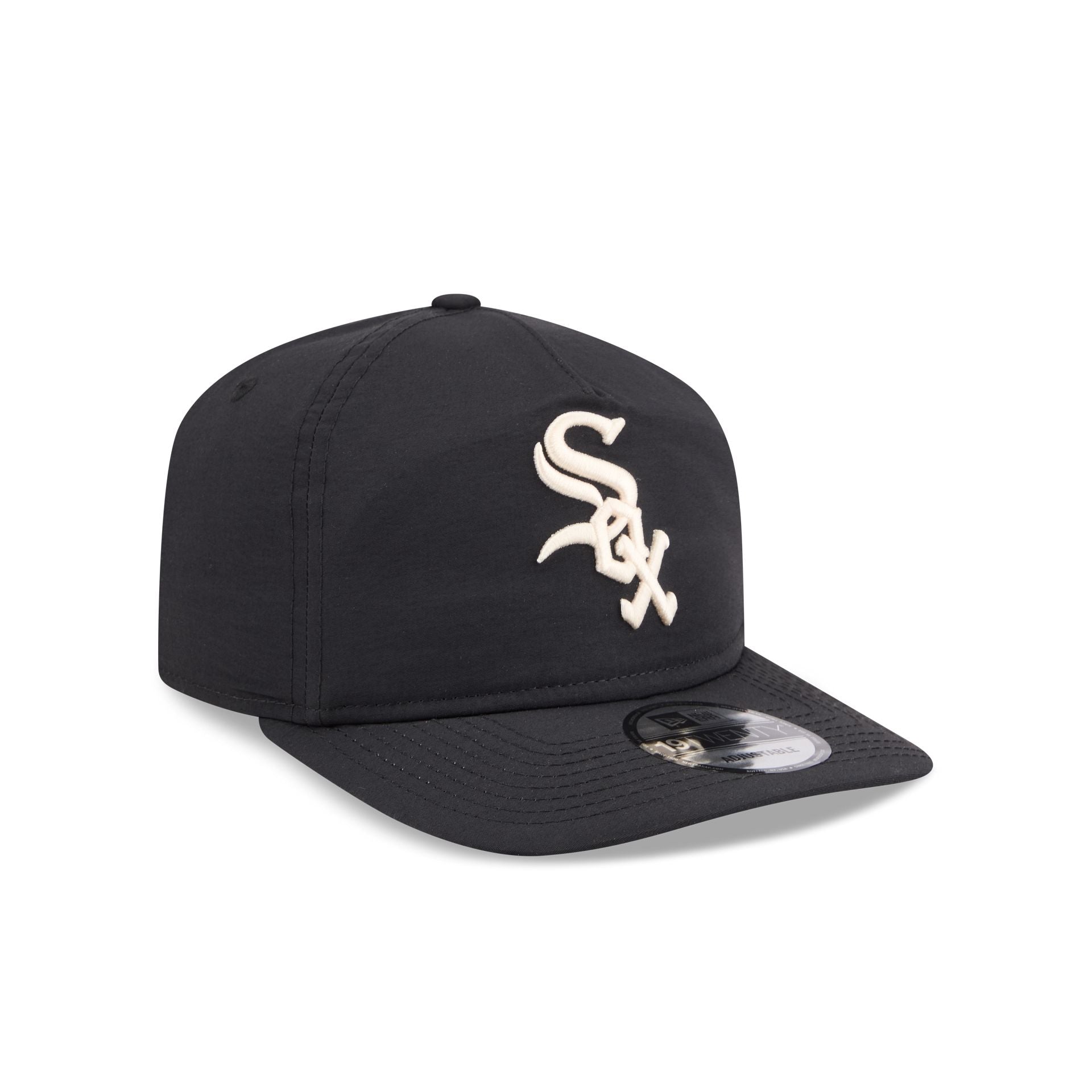 Chicago White Sox Black Nylon 19TWENTY Snapback Hat