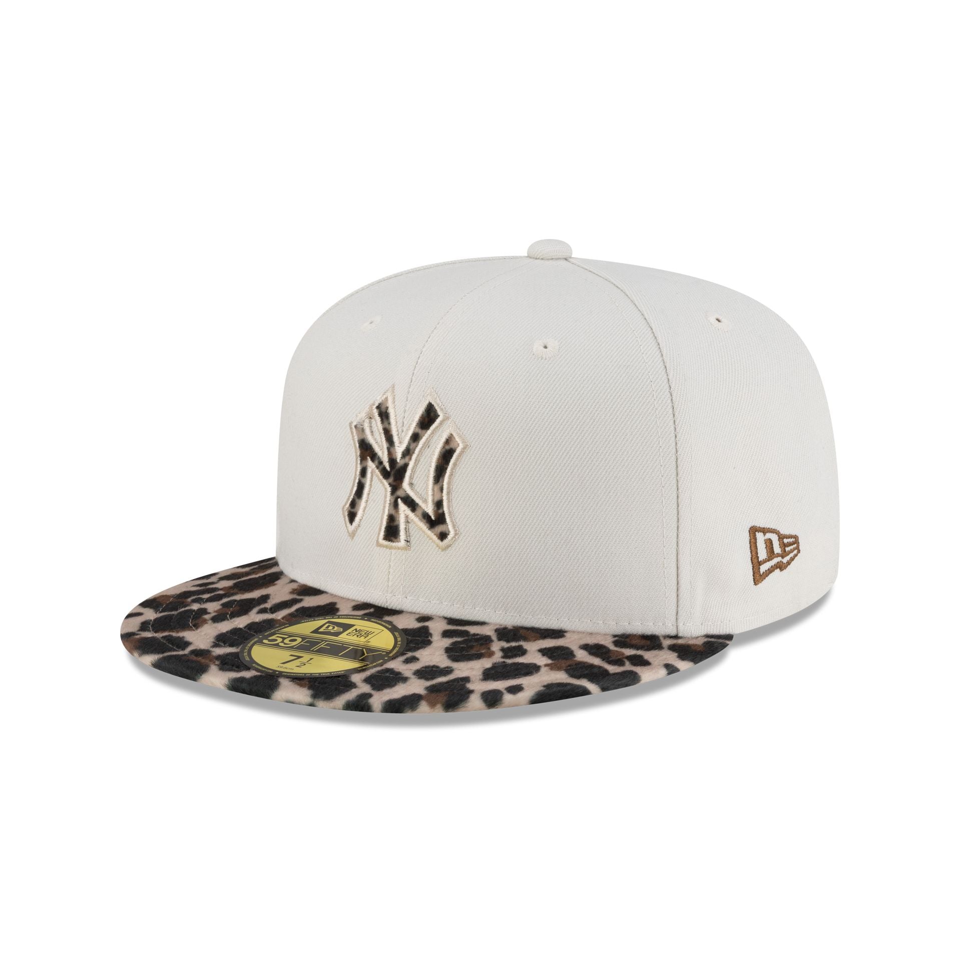 New York Yankees Leopard Print Visor 59FIFTY Fitted Hat