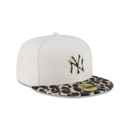 New York Yankees Leopard Print Visor 59FIFTY Fitted Hat