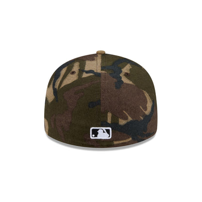 New York Yankees Three Looms Camo Pre-Curve 59FIFTY Fitted Hat
