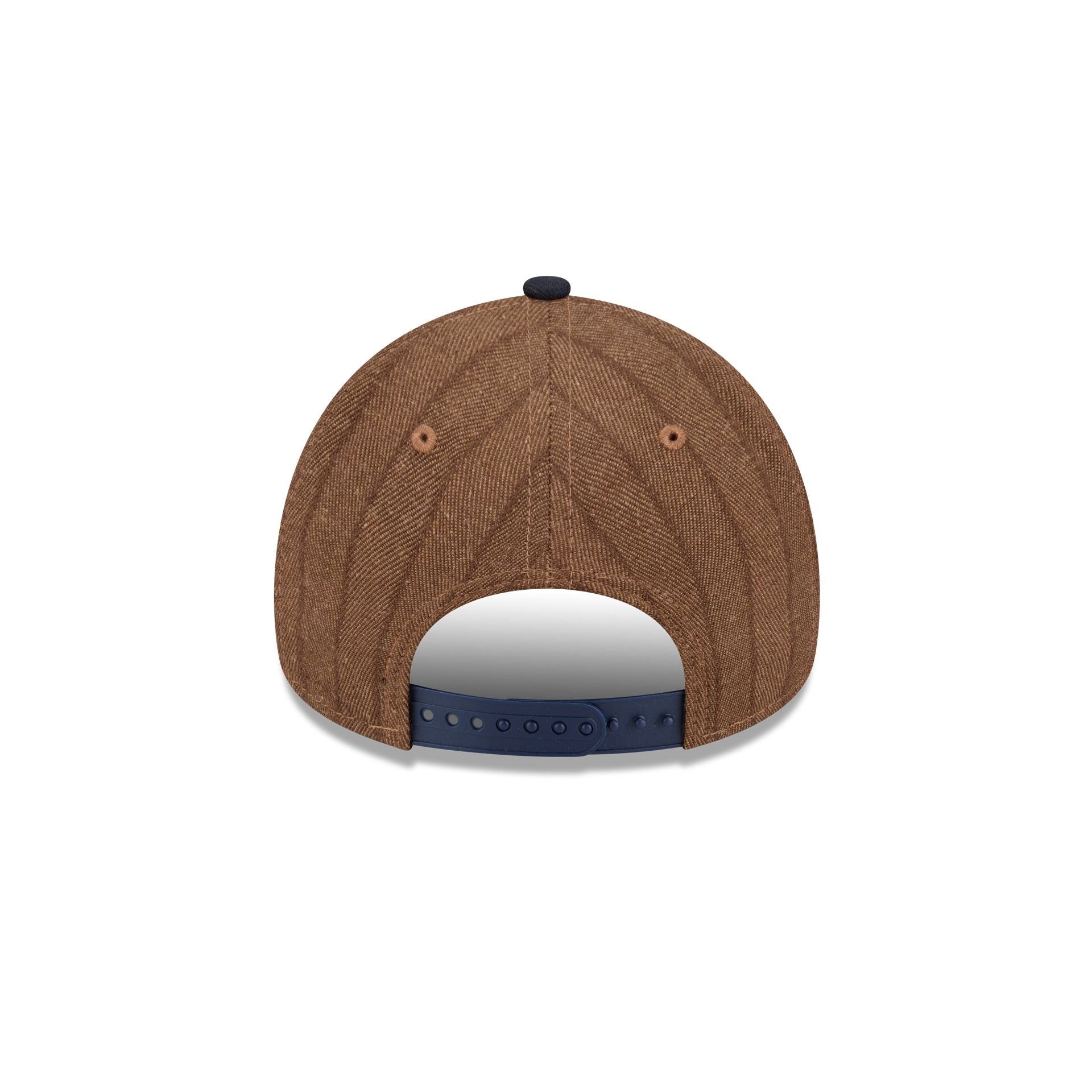 Atlanta Braves Three Looms Wool Pinstripe 9FORTY A-Frame Snapback Hat