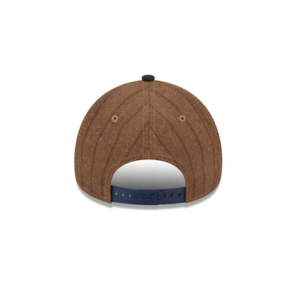 Atlanta Braves Three Looms Wool Pinstripe 9FORTY A-Frame Snapback Hat