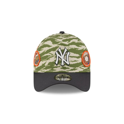 New York Yankees Tiger Camo Patches 9FORTY A-Frame Snapback Hat