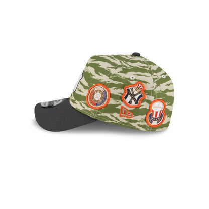New York Yankees Tiger Camo Patches 9FORTY A-Frame Snapback Hat