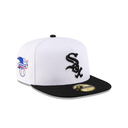Just Caps League Sidepatch Optic White Chicago White Sox 59FIFTY A-Frame Fitted Hat
