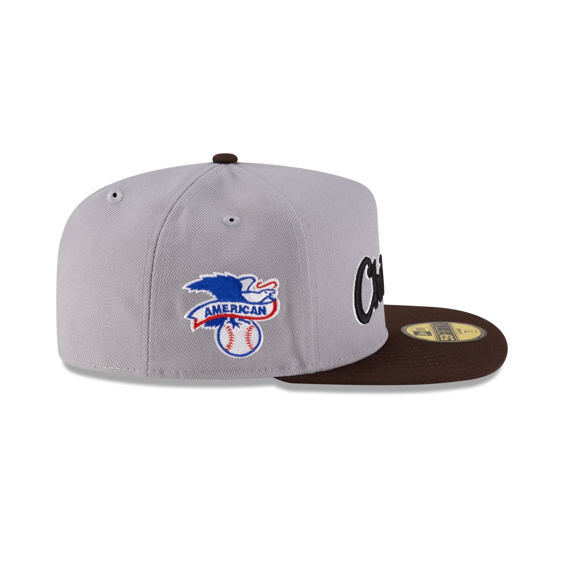 Just Caps League Sidepatch Gray Chicago White Sox 59FIFTY A-Frame Fitted Hat