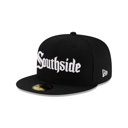 Just Caps Gothic Script Chicago White Sox 59FIFTY Fitted Hat