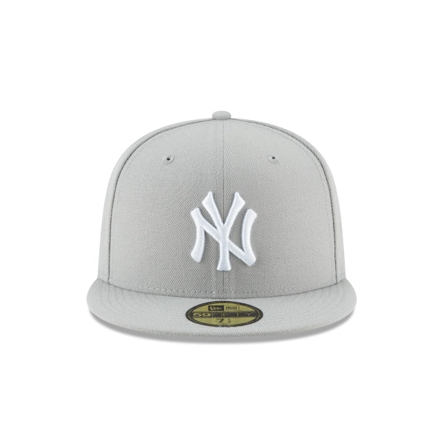 New York Yankees Gray Basic 59FIFTY Fitted Hat